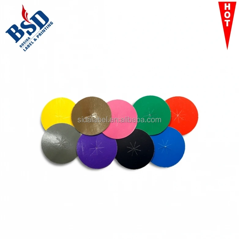 

Wholesale color label circle sticker and Circle color label, Red;yellow;brown;pink;green;royal;grey;purple;black