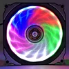 12025 120mm quiet computer case ventilator 12v mix rainbow dc cooling fan