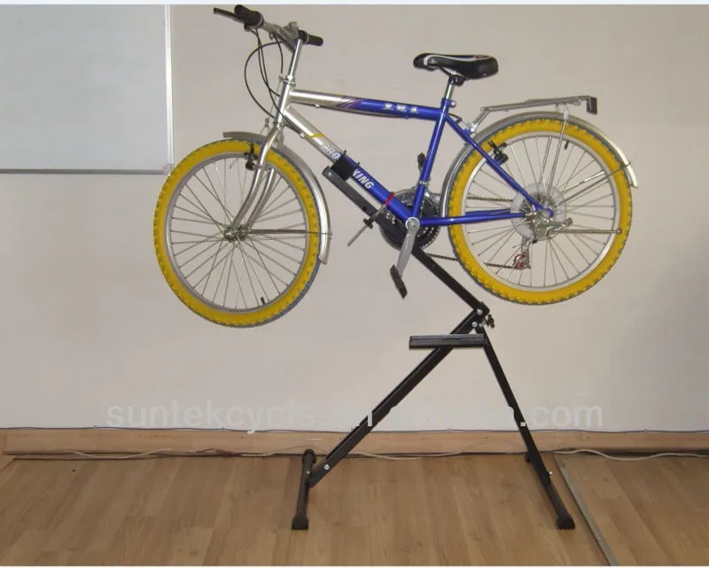 Steel Telescopic Arm Bike Repair Bicycle Work Stand Aluminum Foldable Mountain Bike Repair Stand
