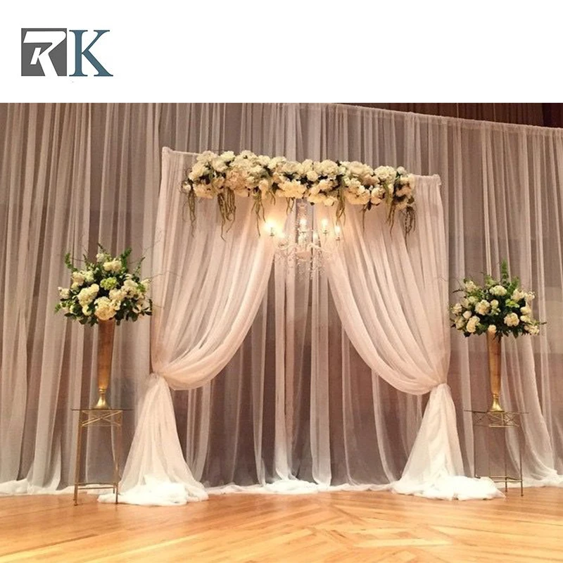 Rk Wedding Stage Decoration Cost Used Pipe And Drape For Sale