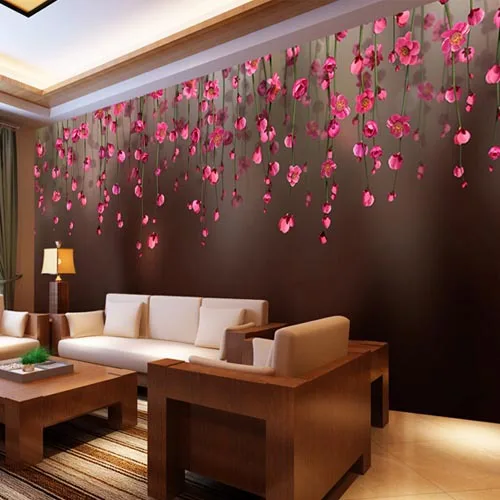 Wall Murals Paper Mural Luxury Wallpaper Bedroom For Walls Wall Murals Paper Mural Luxury Wallpaper Bedroom For Walls Home Decoration Grande Fresque Murale Paysage Red Flower In Wallpapers From