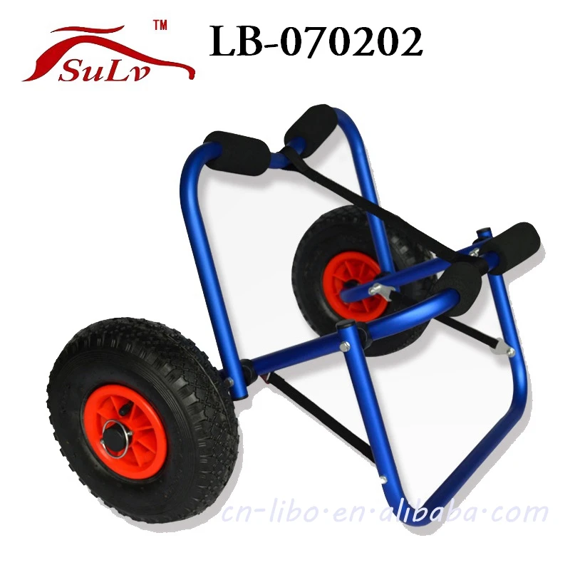 
Aluminum PU wheel cart trolley fishing cargo storage usage trolley 