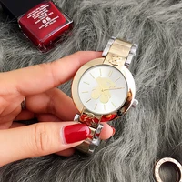 

Waterproof Exquisite Gold Bear Pattern Stainless Strap Quartz Custom Watch for Women