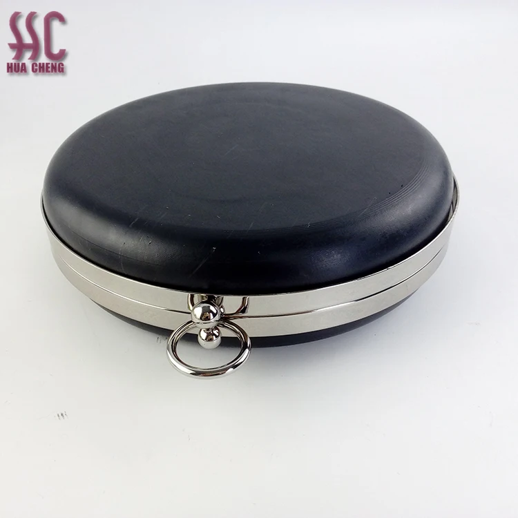 

Hot sale18cm box round shape clutch purse frame and metal purse frame for evening bag