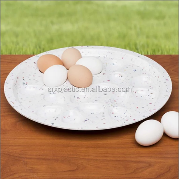 
Factory Custom Confetti Deviled Egg Tray with Holds 18 Deviled Eggs maker 