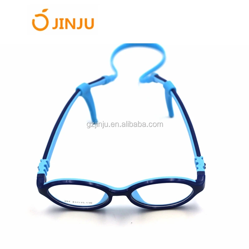 

207 Fashion TR90 Children's Double Colors Eyeglasses Frames Superior Silicone Myopia Eyewear For Baby, 6 colors