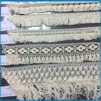 

Wholesale Lace trim off white color Cotton Tassel Fringe for Dresses