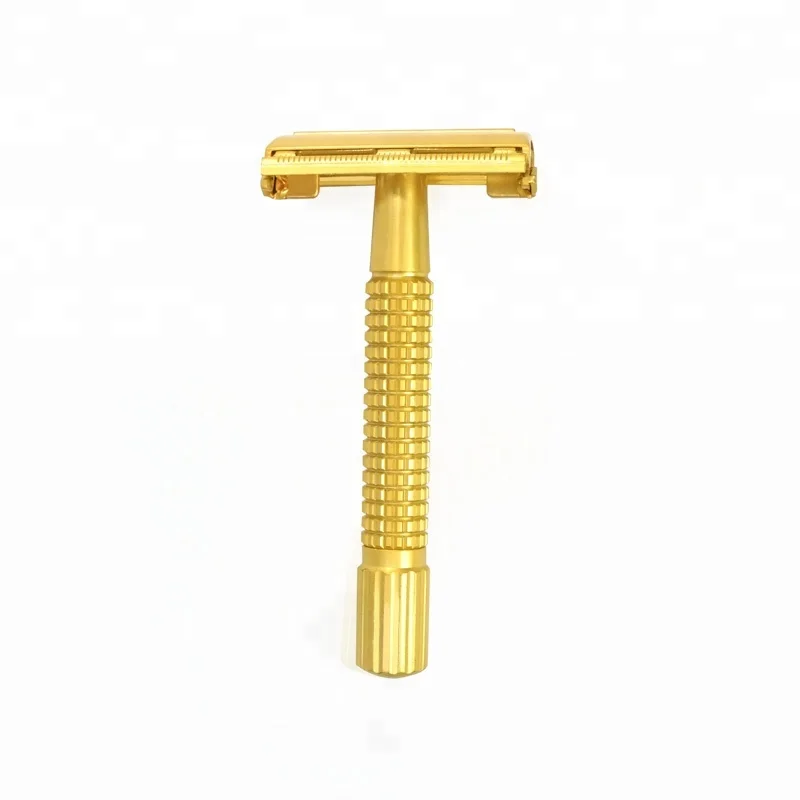 

Good Quality Matte Gold Brass Double Edge Safety Shaving Razor