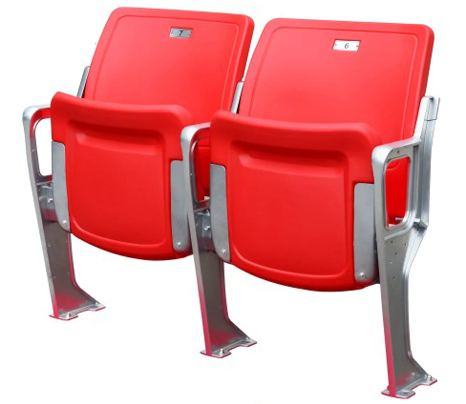 

Anti-UV ,CE sports chair and fire resistant stadium seat plastic seating, Red, blue, green, yellow, orange, black, white, or customized