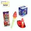 Decorative Artificial Christmas Candy Glow Stick Christmas Tree Shaped Lollipop Candy with Whistle