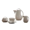 Plain white royal design turkish arabic drinkware tea cups saucer ceramic coffee set