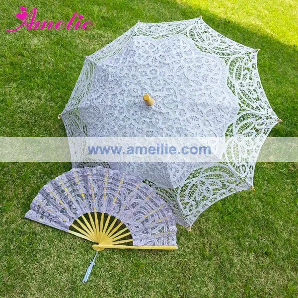 sombrilla de encaje y abanico-Paraguas-Identificación del producto