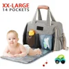 Diaper Backpack Baby Organizer Large Travel Duffle nappy Bag and Big Tote Diaper Bags for Girls and Boys with Changing mat