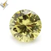 Synthetic bright gem Olive yellow cubic zirconia stones price is cheap, is the preferred product of zircon jewelry in China