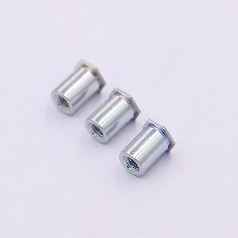 
Free sample standard size carbon steel fasteners hexagonal head Blind thread 3.5M3 self clinching standoff for metal sheets 