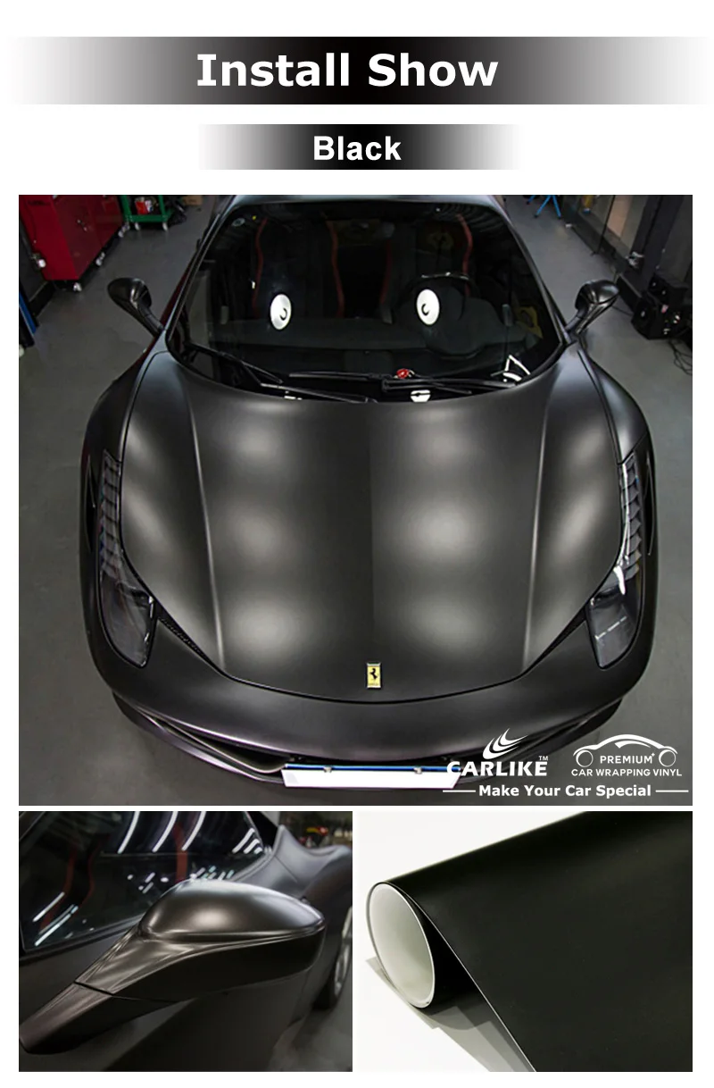 Carlike China Manufacturer Super Matte Satin Turquoise Blue Design Car