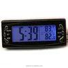 2017 New LCD Car outside and inside Alarm Auto Digital Clock 12V Temperature Thermometer