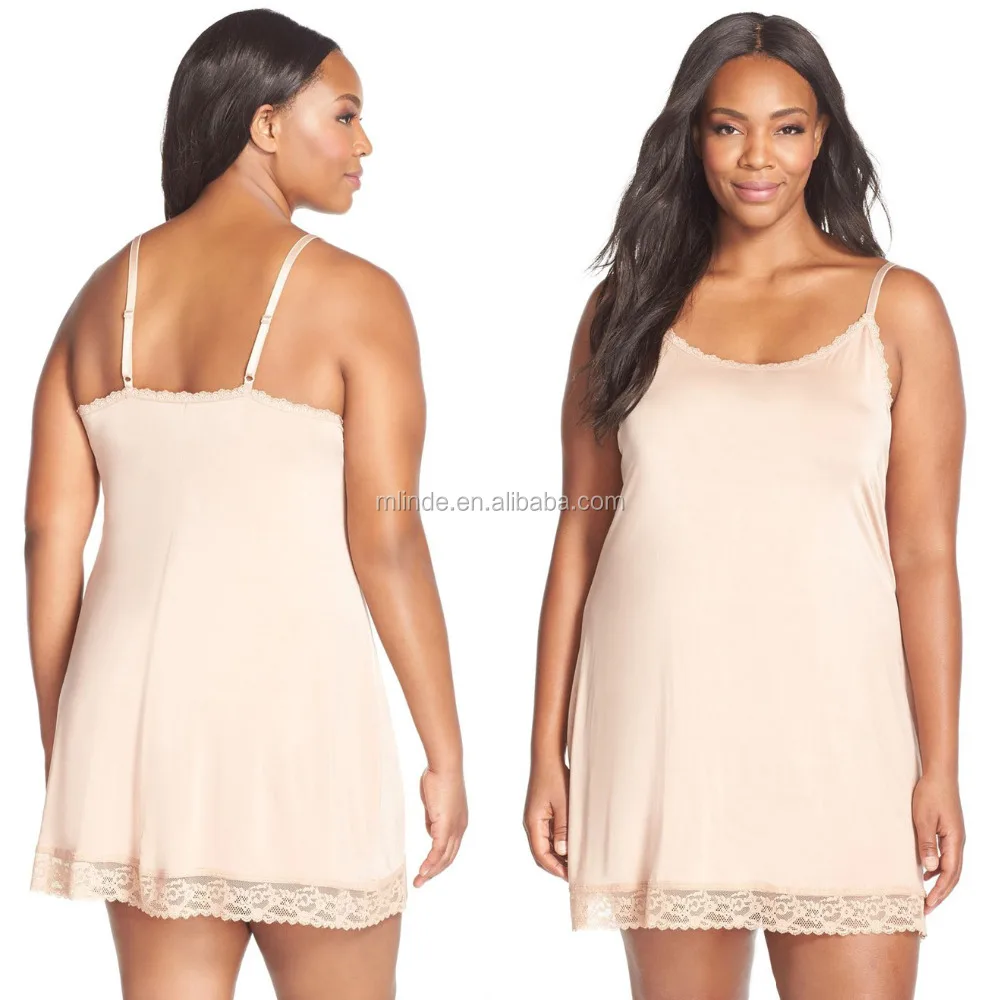 OEM Women Sexy Fashion Silky Skin Slip Plus Size Dresses for Fat Women Clothing Wholesale Custom Manufacturer