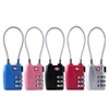 Travel tsa luggage security 002 combination cable lock luggage belt with tsa lock