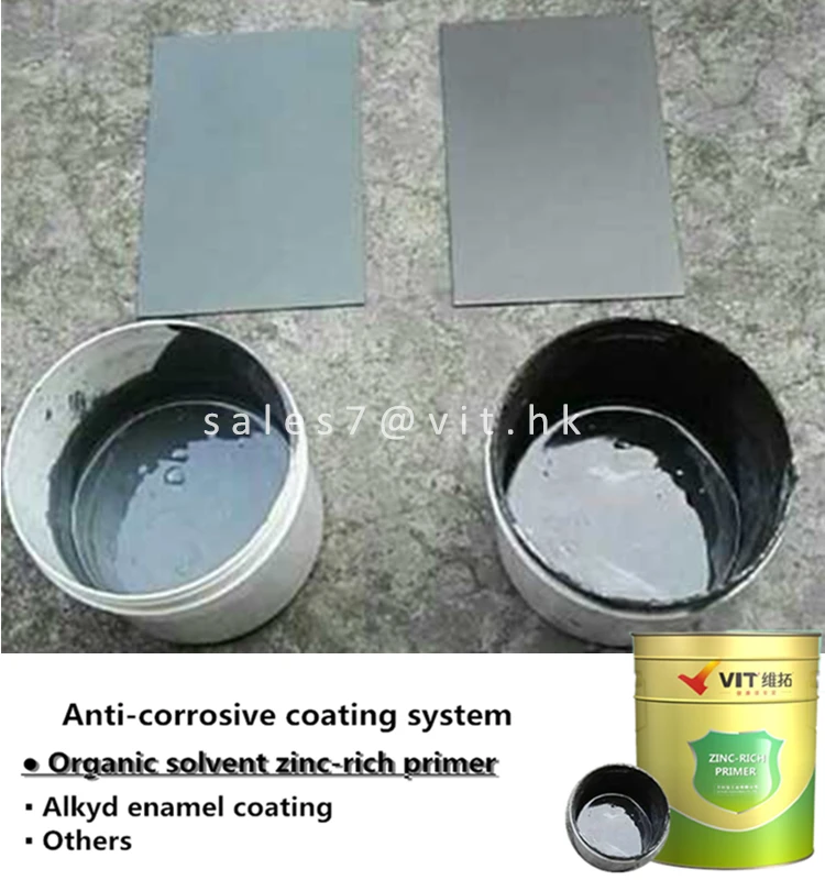 Organic Zinc Silicate Paint Rich Zinc Primer Anti Corrosion Steel Paint