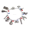 Supernatural/Doctor Who/Sherlock Fandom Geek Charm Bracelet SuperWhoLock BBC TV