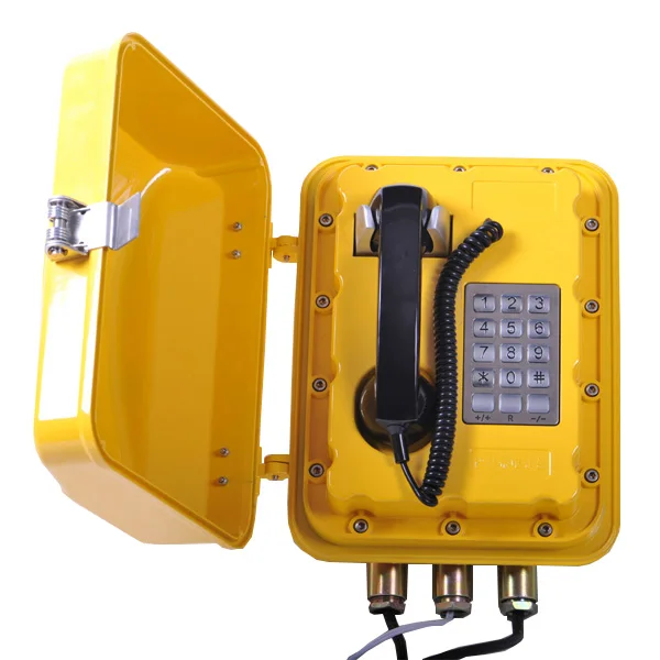 VOIP telephone with with protective cover Industrial Explosion proof Telephone for Hazardous Areas