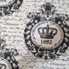 Crown Printed Design 100% Polyester Brushed Bed Sheet Fabric