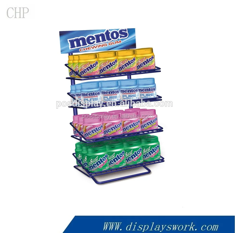 Mentos Candy Metal Display Rack Chewing Gum Wire Counter Top Buy