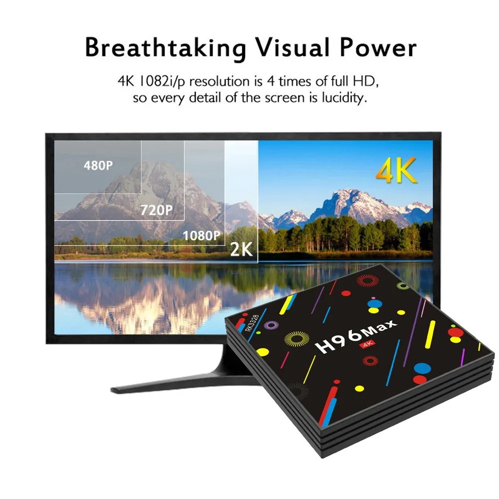 Colorful New Version Of The Product 4k Ultra Hd H96 Max H2 Rk3328