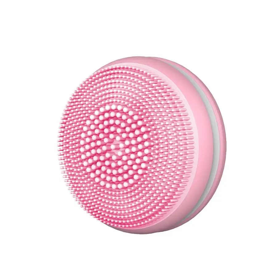 Electric Facial Cleansing Brush Silicone Vibration Mini Cleaner Deep Pore Round Cleaning Skin Massage face brush cleansing