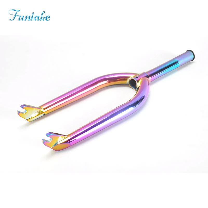 

Funlake promotion extreme sports #4130 chromoly bike parts bmx bicycle purple fork for U brake freestyle bmx bike bicycle fork