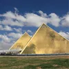 China made complex twin pyramids office buildings steel frame structures