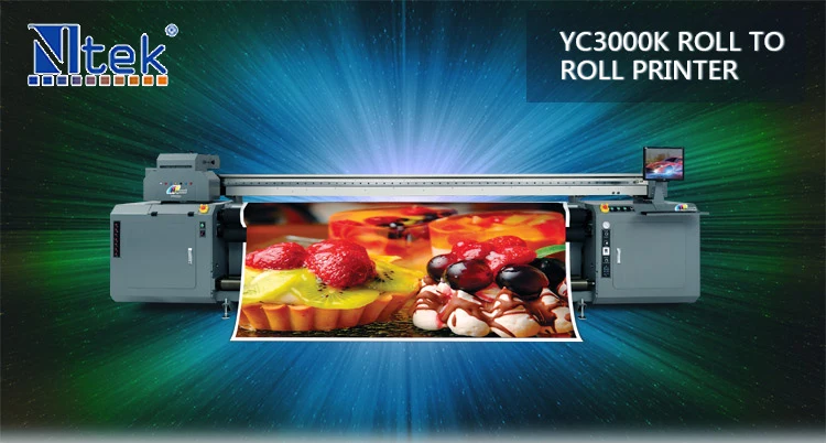 CE Certification UV roll to roll inkjet printer digital flex sticker printing machine