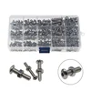 Urlwall 440Pcs Hex Socket Screws Bolts Nut M3 M4 M5 Stainless Steel Hexagon Round Head Screw Set Fastener Assortment Kit