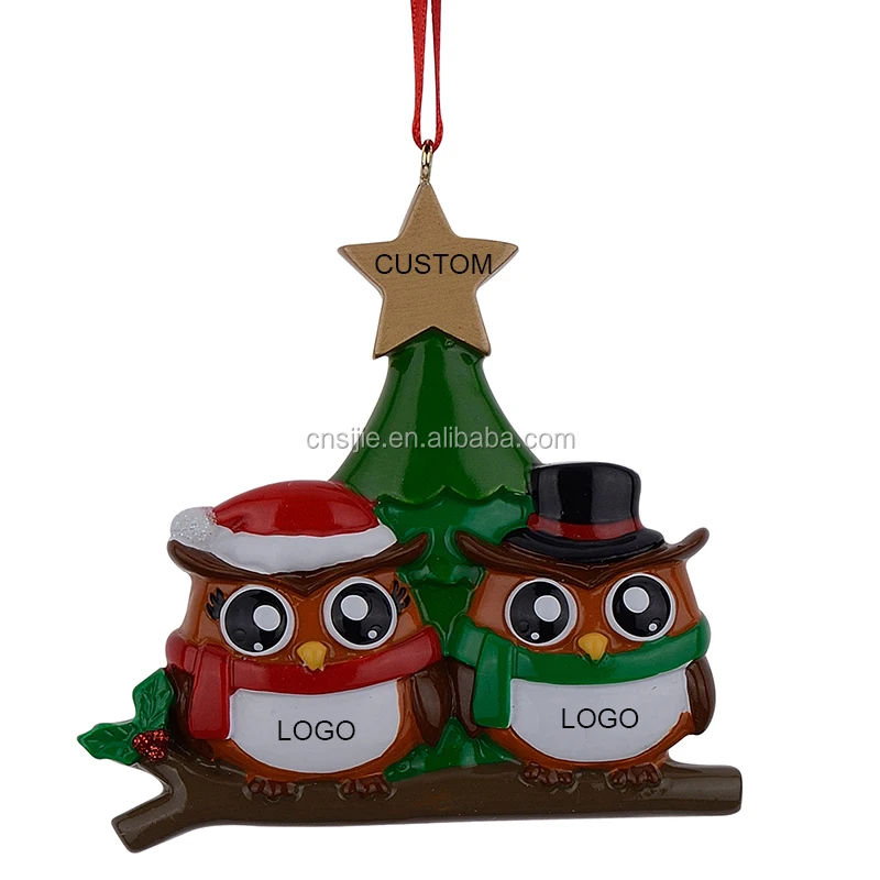 Wholesale cute personalized statue resin craft Christmas ornaments