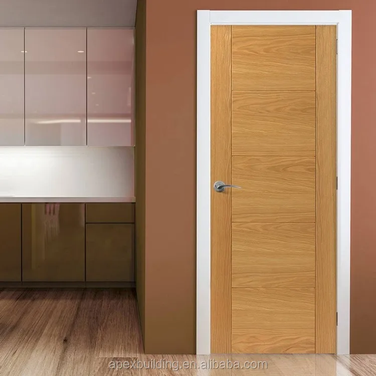Modern Oak Interior Design Flush Door With Groove Design Buy Solid
