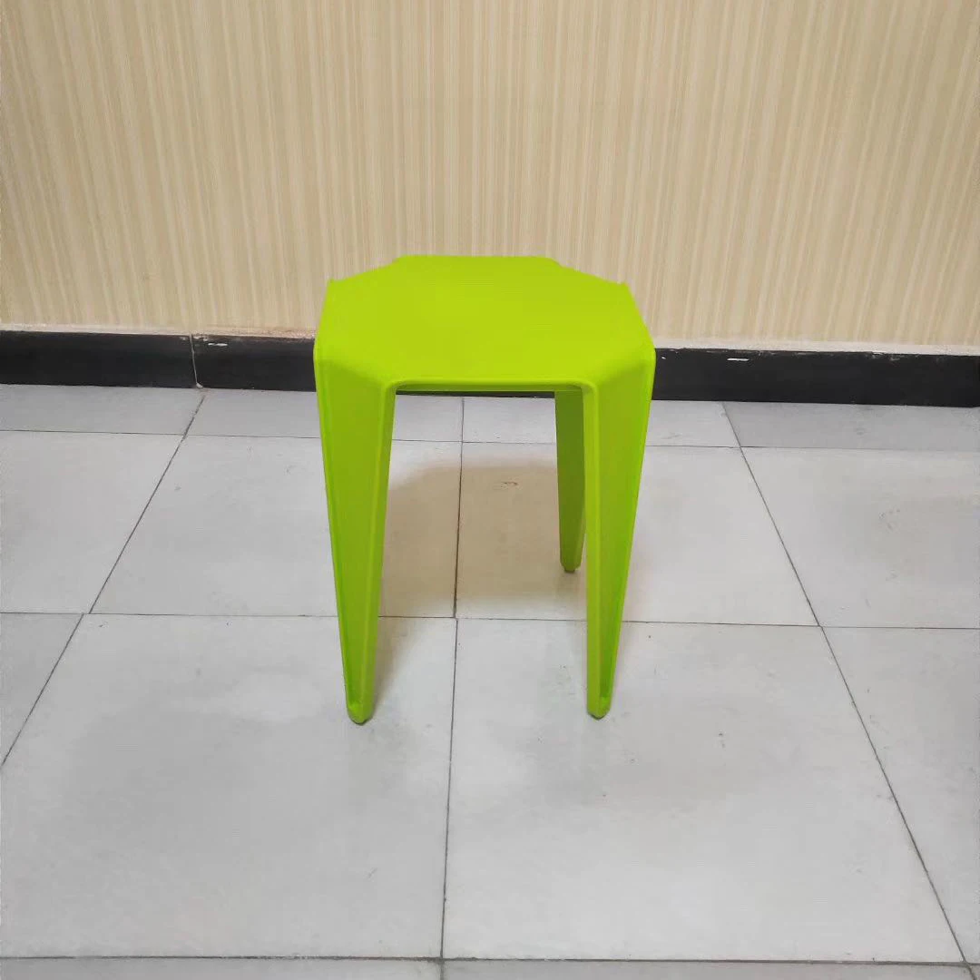 Nordic Modern Simple Plastic Thickened Household Dining Chairs Can Overlay Fashionable Small Square Benches