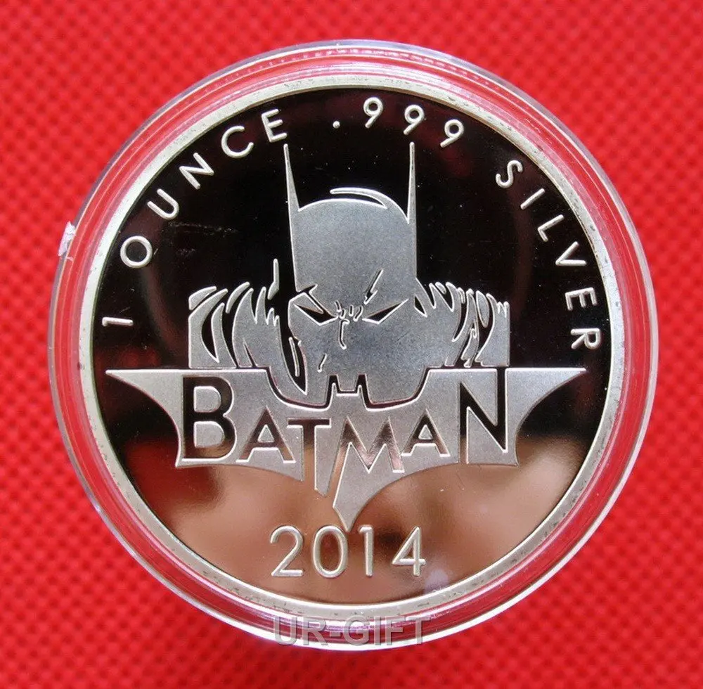 Batman Coin,Super Hero,Silver Plated Colorized Coin 1 Oz Token Coin ...