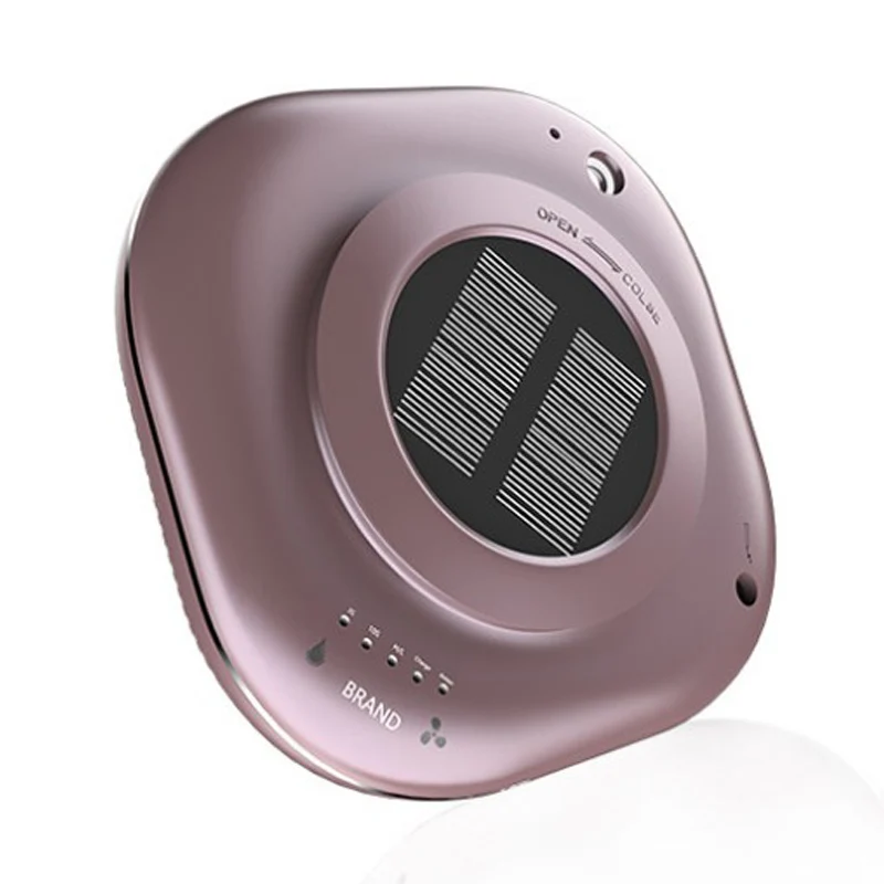 2019 Best Seller Portable Mini Solar Car Air Purifier, Car Air Cleaner Freshener with Essential Oil, Home HEPA Air Purifier