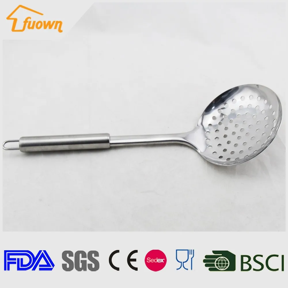 kitchen utensil stainless steel colander draining skimmer