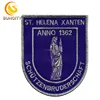 Garment Accessories High Quality Embroidery Patch ST.Helena Xanten Schutzenbruderschaft Iron on Silver Metallic Embroidery Patch