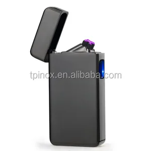 Image of Electric lighter USB Rechargeable Flame-less Windproof Electronic Pulse Double Arc Cigarette Lighter TPINOX Lighter