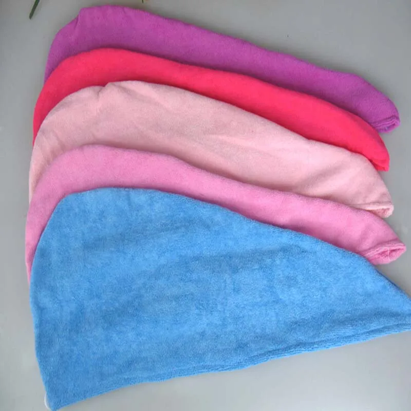 
Microfibre After Shower Hair Drying Wrap Towel Quick Dry Hair Turban Salon Towel 