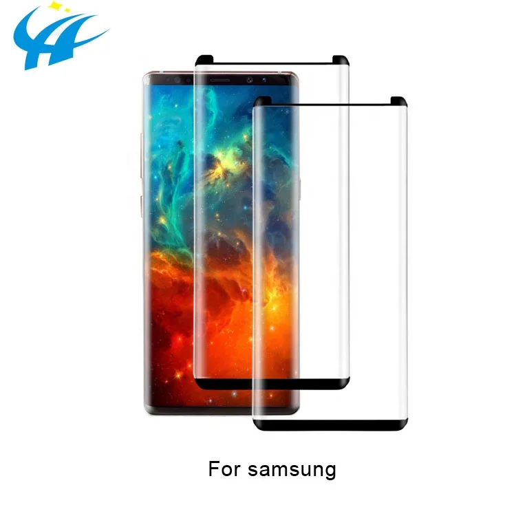 

wholesale for samsung 3d full glue asahi glass material for samsung note8/s8/s9/s9plus touch sensitive with patent