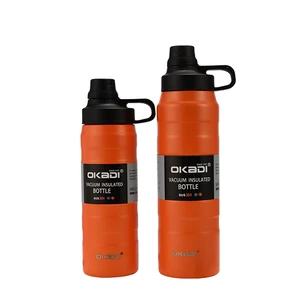 Image of Products 2019 Double Wall Vacuum Insulated Stainless Steel Sports Water Bottle Flask Wide Mouth with BPA Free Straw Lid