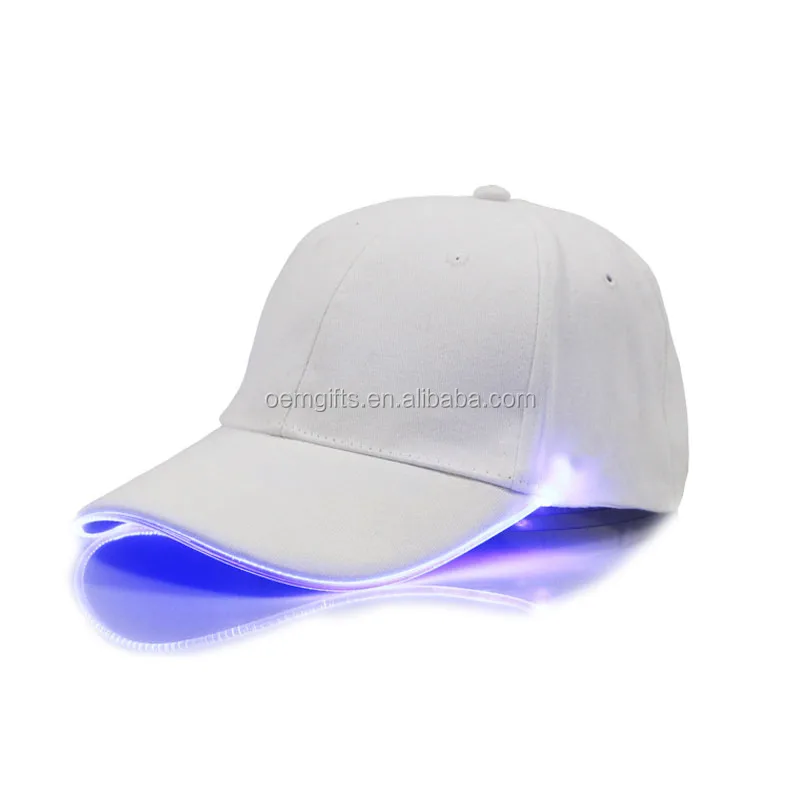 High Quality Wholesale 6-Panel LED Lighted Baseball Cap Unisex Cotton Party Hat Festival Club Stage Rave Fishing Glow Party