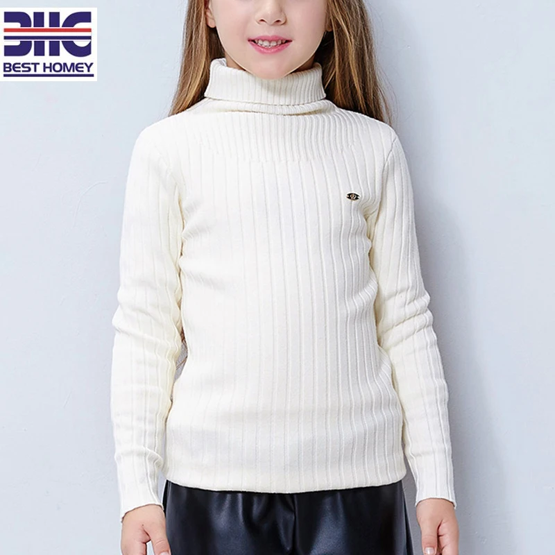 Girls white turtleneck best sale