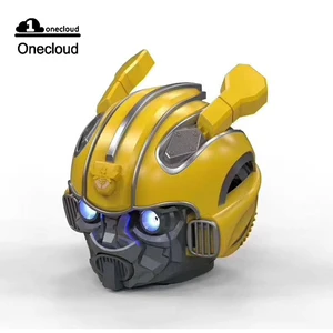 Creative design Marvel Bumblebee Helmet Speaker wireless Subwoofer blue ooth Gift portable speaker