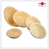 16-26cm enamel soup plain plate with flower, spraying deco dishes & plates
