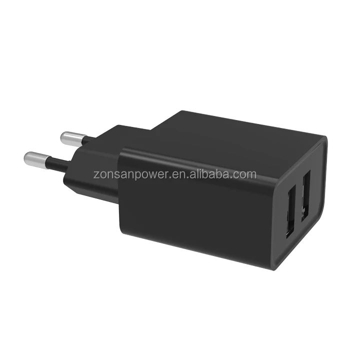 
Factory OEM Smart 2 Port Home Wall Fast Charging 2A 3.1A 4.8A Mobile Phone Dual USB Charger 